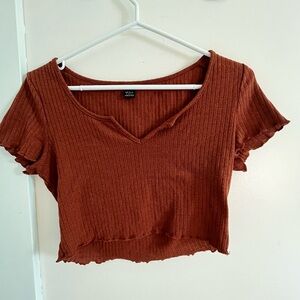 Burnt Orange Crop Top